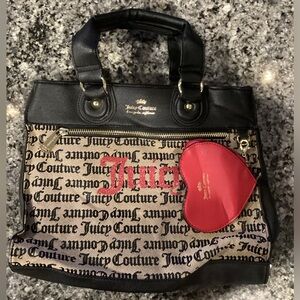 Juicy Couture Popout Heart Satchel Purse
